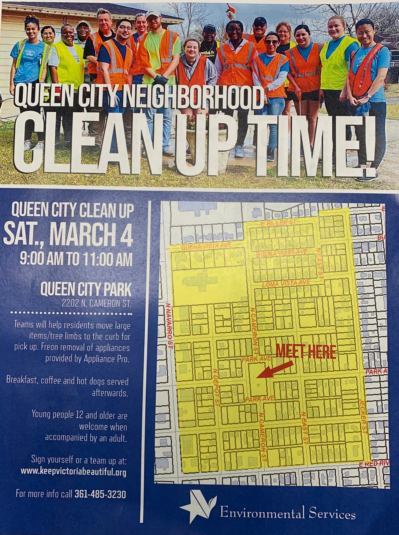 Join us Saturday March 4, 2023 to help clean up Queen City!